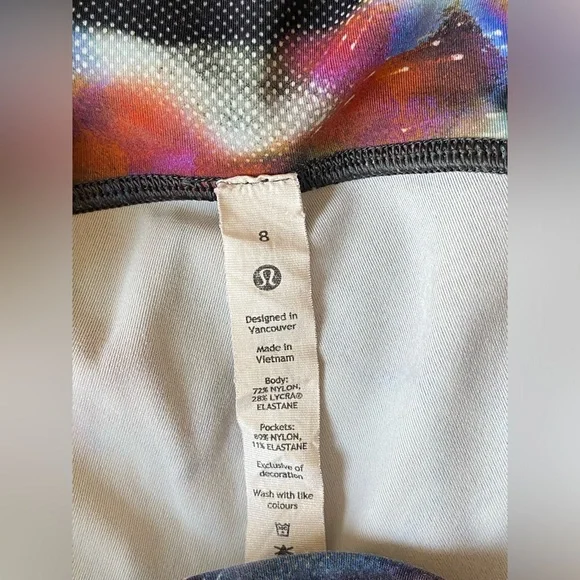 Lululemon Power Thru High-Rise Tight 25" in Hyper Drift Multi ~ Size 8 - Picture 10 of 11